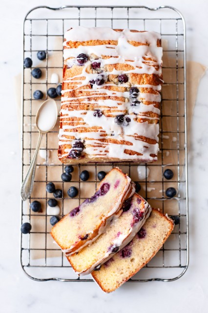 Iced Blueberry Banana Loaf 