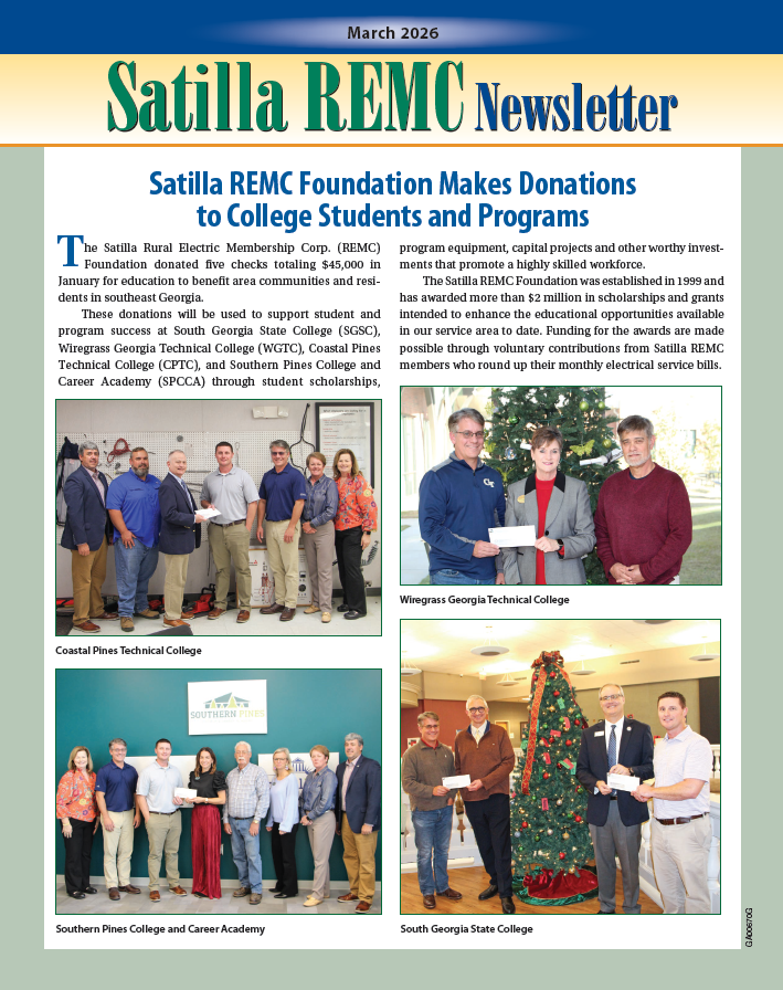 Photo for Satilla Newsletter March 2026